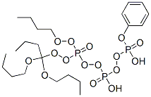 [butoxy-(butoxy-dibutoxyphosphoryloxy-phosphoryl)oxy-phosphoryl]oxyben zene 化学構造式