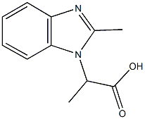 ALPHA,2-DIMETHYL-1H-BENZIMIDAZOLE-1-ACETIC ACID Structure