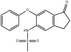5-methylsulfonylamino-6-phenoxy-1-indanone Structure