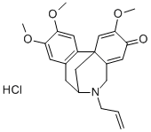 3H-7,12b-Methanodibenz(c,e)azocin-3-one, 5,6,7,8-tetrahydro-2,10,11-tr imethoxy-6-(2-propenyl)-, hydrochloride, (+-)- Structure