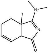 3-(Dimethylamino)-3a,4,5,7a-tetrahydro-3a-methyl-1H-isoindol-1-one 结构式