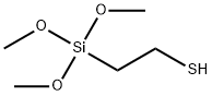 2-(トリメトキシシリル)エタンチオール 化学構造式