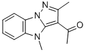 1-(2,4-DIMETHYL-4H-PYRAZOLO[1,5-A]BENZIMIDAZOL-3-YL)ETHANONE Struktur
