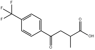 2-甲基-4-氧代-4-(4-(三氟甲基)苯基)丁酸 结构式