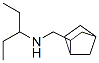 Bicyclo[2.2.1]heptane-2-methanamine, N-(1-ethylpropyl)-, exo- (9CI) Structure