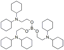 トリス[2-(ジシクロヘキシルアミノ)エトキシ]ボラン 化学構造式