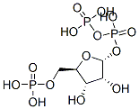 alpha-D-ribofuranose 5-(dihydrogen phosphate) 1-(trihydrogen diphosphate)  Structure