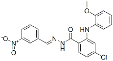 75412-58-7 4-chloro-2-[(2-methoxyphenyl)amino]-N-[(3-nitrophenyl)methylideneamino ]benzamide