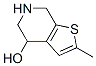 Thieno[2,3-c]pyridin-4-ol, 4,5,6,7-tetrahydro-2-methyl- (9CI) 化学構造式