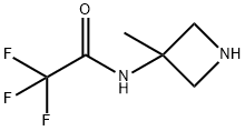 2,2,2-TRIFLUORO-N-(3-METHYL-3-AZETIDINYL)-ACETAMIDE Struktur