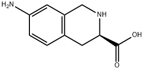 3-Isoquinolinecarboxylicacid,7-amino-1,2,3,4-tetrahydro-,(3R)-(9CI) Struktur
