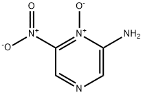 2-Pyrazinamine, 6-nitro-, 1-oxide (9CI) Struktur