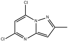 5,7-DICHLORO-2-METHYLPYRAZOLO[1,5-A]PYRIMIDINE Struktur
