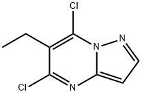 Pyrazolo[1,5-a]pyrimidine, 5,7-dichloro-6-ethyl- (9CI) Struktur