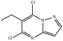 Pyrazolo[1,5-a]pyrimidine, 5,7-dichloro-6-ethyl- (9CI) 化学構造式