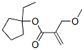 2-Propenoicacid,2-(methoxymethyl)-,1-ethylcyclopentylester(9CI) Struktur