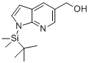 1H-Pyrrolo[2,3-b]pyridine-5-methanol, 1-[(1,1-dimethylethyl)dimethylsilyl]- Struktur