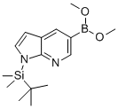 Boronic acid, [1-[(1,1-dimethylethyl)dimethylsilyl]-1H-pyrrolo[2,3-b]pyridin-5-yl]-, dimethyl ester (9CI) Struktur