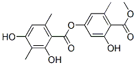 2-Hydroxy-4-[(2,4-dihydroxy-3,6-dimethylbenzoyl)oxy]-6-methylbenzoic acid methyl ester 结构式