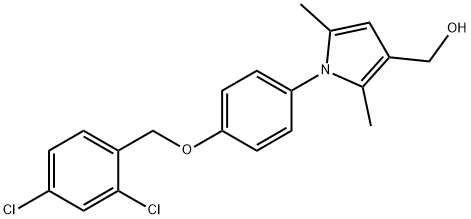 1-[4-[(2,4-DICHLOROPHENYL)METHOXY]PHENYL]-2,5-DIMETHYL-1H-PYRROLE-3-METHANOL Struktur