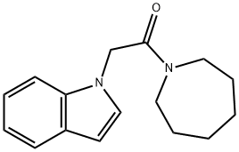1-(2-Azepan-1-yl-2-oxoethyl)-1H-indole 结构式