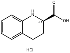 D-1,2,3,4-四氢喹啉-2-羧酸盐酸盐, 75433-76-0, 结构式