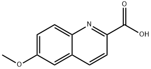 6-甲氧基喹啉-2-羧酸 结构式