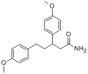 Benzenepentanamide, 4-methoxy-beta-(4-methoxyphenyl)- Structure