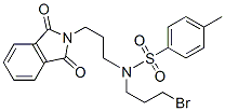N-(3-ブロモプロピル)-N-[3-(1,3-ジヒドロ-1,3-ジオキソ-2H-イソインドール-2-イル)プロピル]-4-メチルベンゼンスルホンアミド 化学構造式