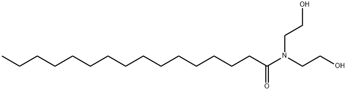 N,N-bis(2-hydroxyethyl)hexadecan-1-amide Struktur
