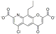 6-chloro-4-oxo-10-propyl-4H-pyrano(3,2-g)quinoline -2,8-dicarboxylate|