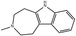 1,2,3,4,5,6-Hexahydro-3-methylazepino[4,5-b]indole, 7546-66-9, 结构式