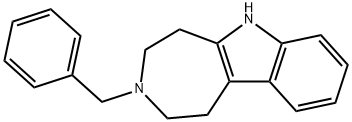 3-Benzyl-1,2,3,4,5,6-hexahydroazepino[4,5-b]indole Struktur