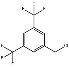 1-クロロメチル-3,5-ビス(トリフルオロメチル)ベンゼン 化学構造式