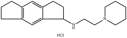 N-[2-(1-piperidyl)ethyl]-1,2,3,5,6,7-hexahydro-s-indacen-1-amine dihyd rochloride,75463-35-3,结构式