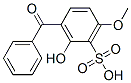 2-Hydroxy-6-methoxy-3-benzoylbenzenesulfonic acid Struktur