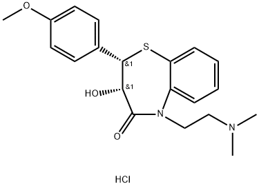 DESACETYL DILTIAZEM HCL,75472-91-2,结构式