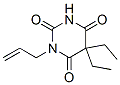 1-アリル-5,5-ジエチルバルビツル酸 化学構造式