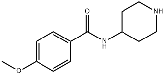 4-METHOXY-N-PIPERIDIN-4-YL-BENZAMIDE Struktur