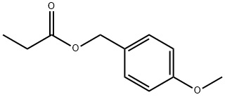 プロピオン酸4-メトキシベンジル 化学構造式