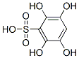 Benzenesulfonic acid, 2,3,5,6-tetrahydroxy- (9CI) Structure