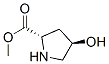 Proline, 4-hydroxy-, methyl ester, (4R)- (9CI) Structure