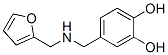 1,2-Benzenediol, 4-[[(2-furanylmethyl)amino]methyl]- (9CI) Structure