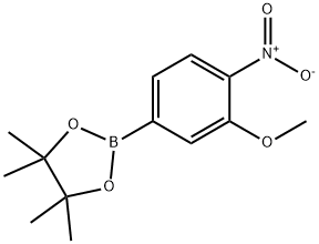 2-(3-Methoxy-4-nitrophenyl)-4,4,5,5-tetramethyl-1,3,2-dioxaborolane Structure