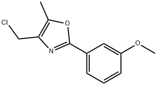 4-(CHLOROMETHYL)-2-(3-METHOXYPHENYL)-5-METHYL-1,3-OXAZOLE|4-(氯甲基)-2-(3-甲氧基苯)-5-甲基-1,3-恶唑