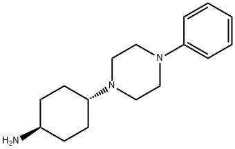 CyclohexanaMine, 4-(4-phenyl-1-piperazinyl)-, trans- Structure