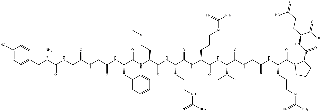 ペプチドE(1-12) 化学構造式
