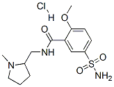 5-(aminosulphonyl)-2-methoxy-N-[(1-methyl-2-pyrrolidinyl)methyl]benzamide monohydrochloride 结构式