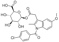 (吲哚美辛酰基)-Β-D-葡糖苷酸,75523-11-4,结构式