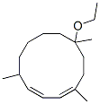 10-ethoxy-1,5,10-trimethylcyclododecadiene Structure
